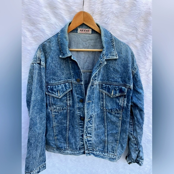 Guess Vintage Acid Wash Denim Jacket - Picture 3 of 13